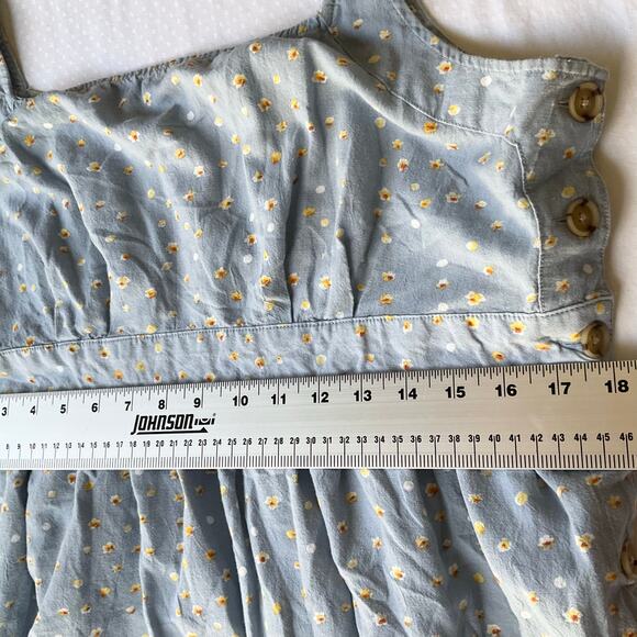 a.n.a. A New Approach Women’s Sleeveless Knee Length Dress size L, Floral Blue - Picture 3 of 8